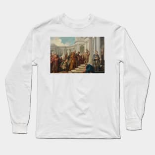 Mordecai's Disdain by Jean-Francois de Troy Long Sleeve T-Shirt